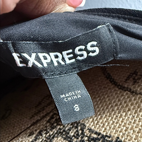 Express Black One-Shoulder Dress with rhinestone Accents - Picture 2 of 6